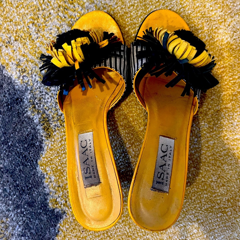 ISAAC yellow heels
